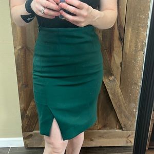 Green pencil skirt